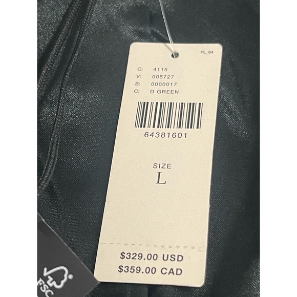 Anthropologie Paige Chelsea Velvet Blazer Sz L Dark Spruce Green NWT - Picture 8 of 16